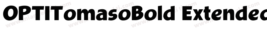OPTITomasoBold Extended字体转换